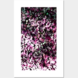 Floral pink leaves abstract Posters and Art